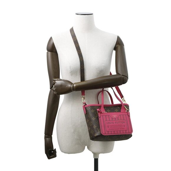 LOUIS VUITTON Neverfull・Inside Out Size BB Monogram Rose Buffalo Pondicher - Picture 5 of 16